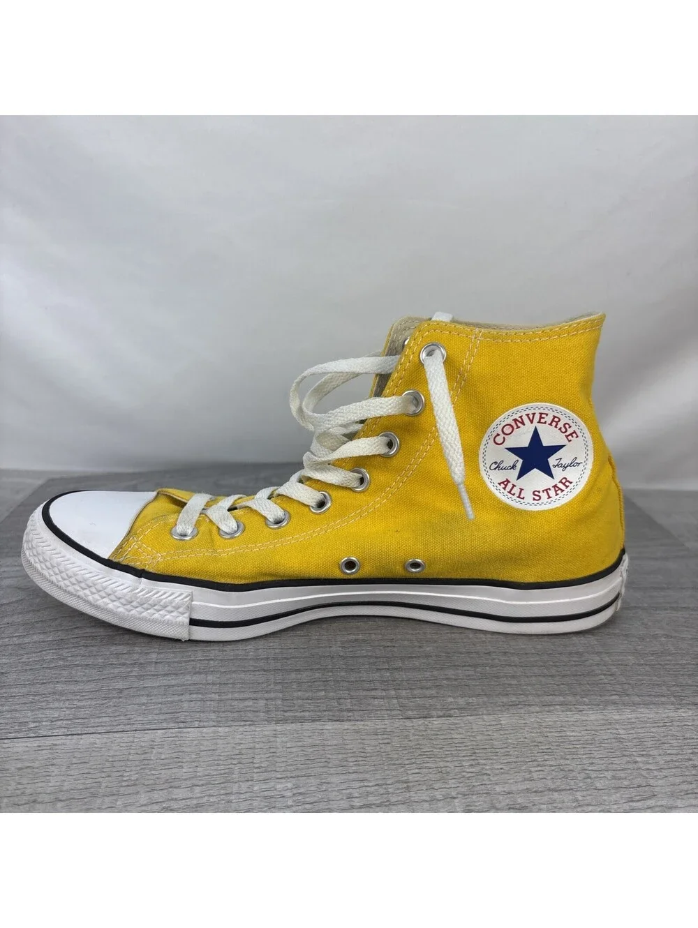 Converse Chuck Taylor Yellow High Tops M8 W10